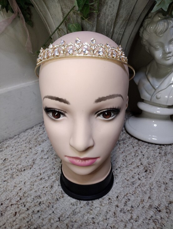 Believe By Brilliance Accessories - Believe By Brilliance Gold/Cubic Zirconia Wedding, Prom, Quinceanera Hair Tiara